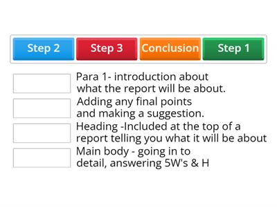  Layout and Features of a report 