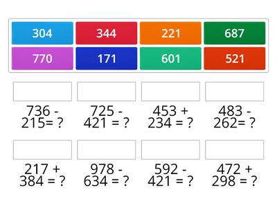 Addition and Subtraction 