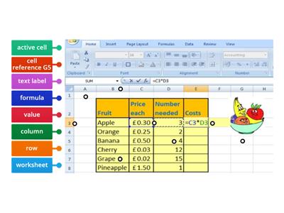  Excel Spreadsheet Labelling_Year 5