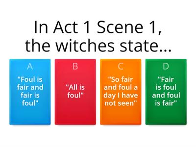 Macbeth Act 1 Key Quotations