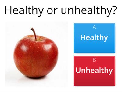 Healthy and unhealthy food