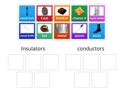 Insulators and conductors