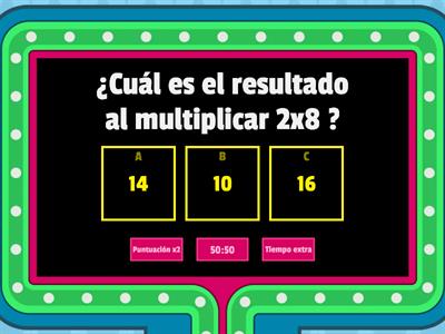  ¿Sabes las tablas de multiplicar?