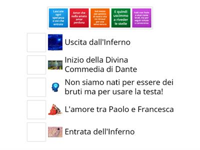 Frasi della Divina Commedia di Dante