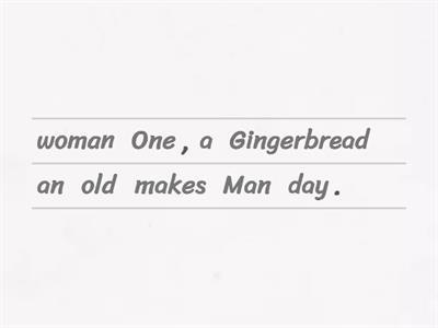  The Gingerbread Man 3-4 grade