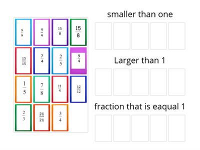 fractions and 1