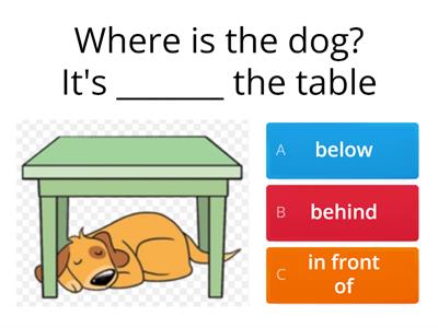  Prepositions of places