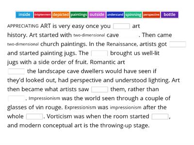 How to appreciate art?