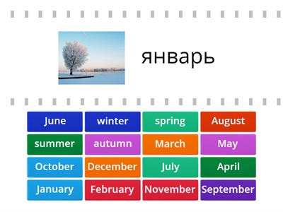 Months of the year перевод