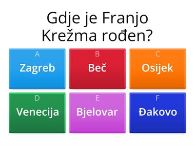 Franjo Krežma-pitanja