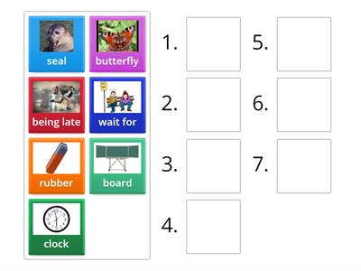 Voc quiz Access 1 Unit 1 - picture riddles