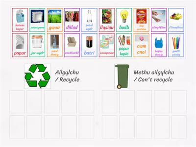  Cwis Ailgylchu / Recycling Quiz