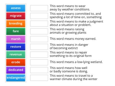 Region in Recovery Vocab Quiz!