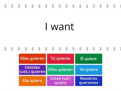 Verbo querer - To want