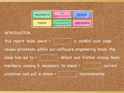 Business C1 - Report on "Conflict Over Code Review Processes"