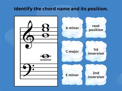 Inversions of chords 10: Am, C, Em chords