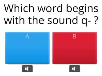 Listening Quiz - Sounds Q- and U-