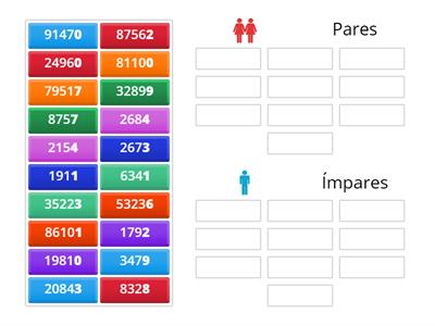 Números Pares e Ímpares - 3º ano