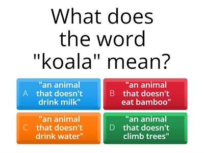 quiz about animals