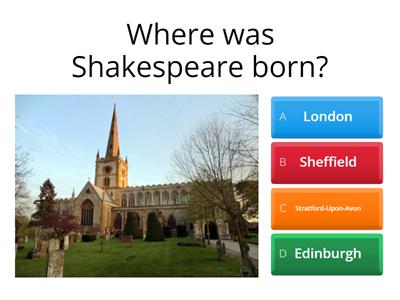 Shakespeare Quiz: Years 7 & 8