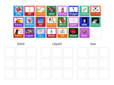 Solid liquid gas - Teaching resources