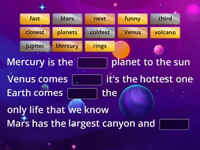 Planets song - Have fun teaching (lyrics)