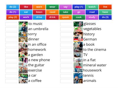 Week 3 Class 1 (Unit 3A): Vocabulary Verb Phrases 