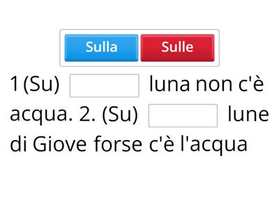 Le preposizioni articolate