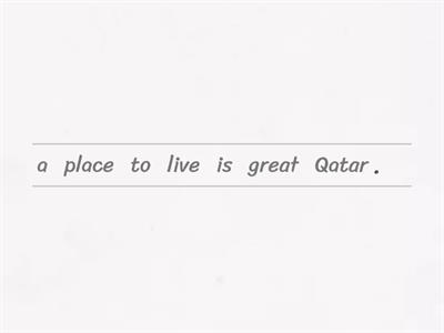 Qatar: Reorder the Sentences NT
