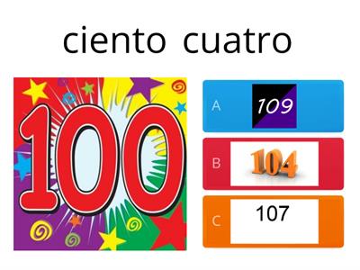 Numeración del 100 al 200