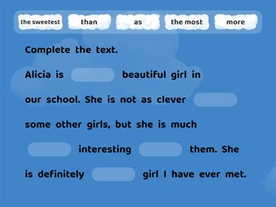 Unit 3 - Comparison of adjectives