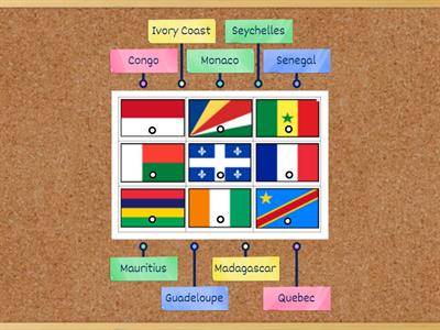 Year 3: Name the flags (french)