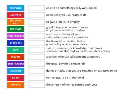 Job Interview Vocabulary