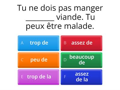 Les adverbes de quantité