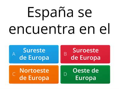 Geografía de España: QUIZ