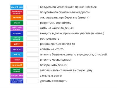 Money Phrasal Verbs