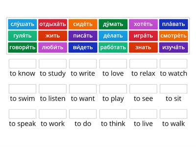 Russian 103 Lesson 10 Verb revision