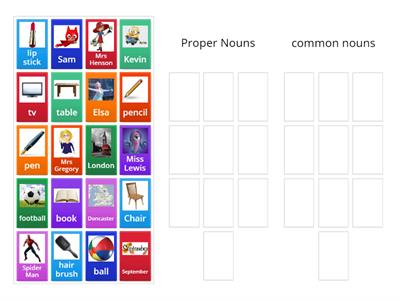 Proper and Common Nouns 1st B