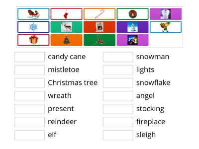 Christmas Vocabulary for kids
