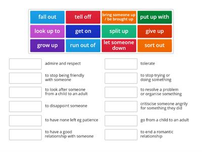 Ready for First Unit 6 Relationship phrasal verbs page 82