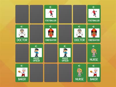 Jobs and Occupations - Memory Game