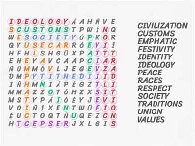 CULTURAL DIVERSITY WORD SEARCH