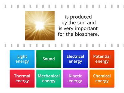 Forms of energy - definitions