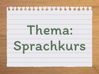 Sprachkurs