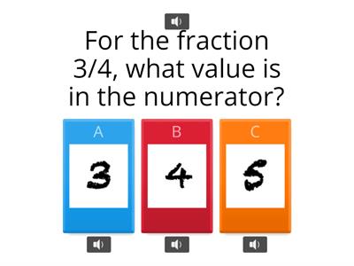 Fractions: Numerator/Denominator & Converting image to fraction