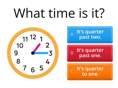time - quarter past/to