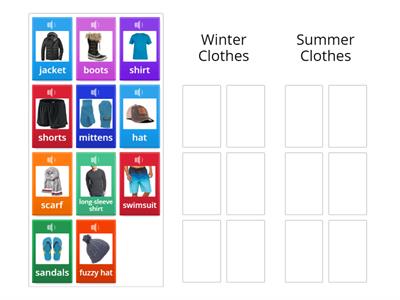 Summer/Winter Clothes sort