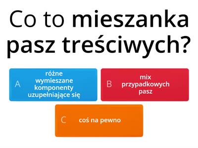 Mieszanki pasz treściwych 