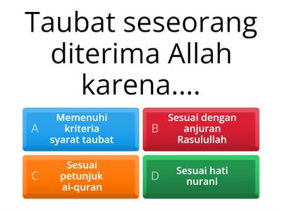 Latihan soal Taubat 