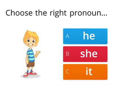  Subject pronouns (Year2)